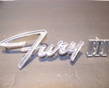 1965 Plymouth Fury III Fender Emblems OEM Pair 2524233 2524226 - $67.48