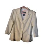 Koret Southhampton Checkered 3 Button Blazer Women&#39;s Size Small Stretch ... - $27.71