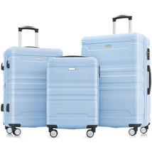 Luggage Sets New Model Expandable ABS Hardshell 3pcs Clearance - Baby Blue - £140.77 GBP