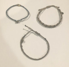 Wakami Braided Cord Bracelet 7.25â Loop Guatamala Lot - Three Total Adjustable - £23.73 GBP