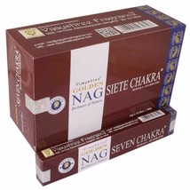 Vijayshree Golden Nag Seven Chakra Incense Stick Export Quality AGARBATTI 180gm - £19.31 GBP