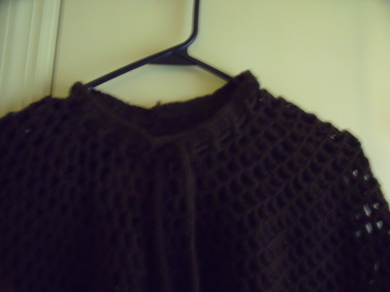 Poncho- Brown Crochet Poncho Vintage - $25.00