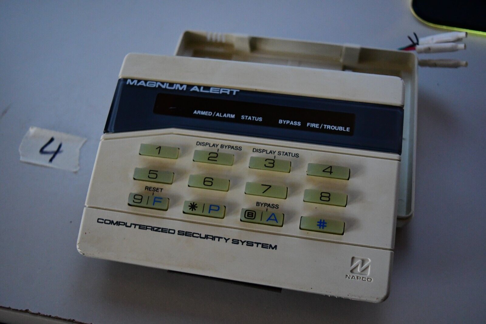 NAPCO RP1054e “Magnum Alert” Security System Control Panel Keypad W1A