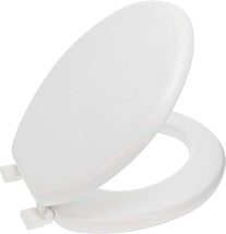 Off-White, Elongated Ginsey Cushioned Desert White Soft Toilet Seat For ... - $37.95