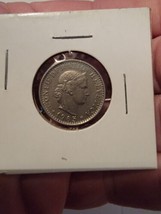 20 RAPPEN 1965 B SWITZERLAND Coin 20 Cent Piece Vintage - $9.69