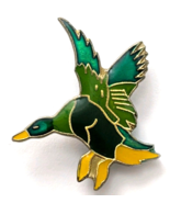 VTG Mallard Duck Flying Enamel Pin Waterfowl Bird Wildlife Birdwatching ... - $17.64 CAD