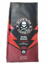 Death Wish Organic USDA Certified Ground Coffee Dark Roast 16 Ounce Bag - £15.81 GBP