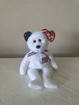 Ty Beanie Babies America The Bear Plush Toy 2002 - £7.81 GBP