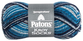 Patons Kroy Socks Yarn Sing&#39;n the Blues Stripes - £14.66 GBP