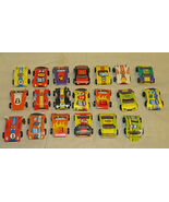  folded cardboard race cars with plastic wheels each are numbered 2 inch... - $272.96 MXN