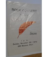 Murasaki Shizen Flyer Rock Concert 1970 GRI Museum Shuri Sponsor Bireley... - $26.92 CAD