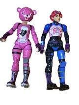 Fortnite Female Figures Bright Bomber &amp; Pink Panda Action Figures Toy Lot Of 2 - £7.70 GBP