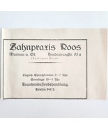 1940 Dental Practice Health Treatment Advertisement Murnau Germany Impor... - $367.32 MXN
