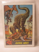 1988 Dinosaur&#39;s Attack trading card #34: Animal Wars! - £1.21 GBP