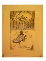 Caffeina Poster Autografato Da Artista Dan Grzeca 2003 Serigrafia - £27.79 GBP