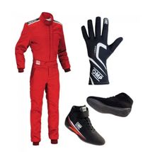OMP Go Kart Race Suit Driver 2020 CIK/FIA level-2 with balaclava glove Shoes - £135.57 GBP