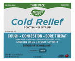Nature&#39;s Way Cold Relief Soothing Syrup 4oz, 3-pack - £21.86 GBP