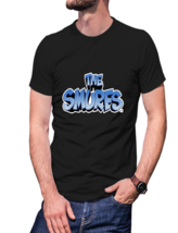 The Smurfs 100% Cotton Black  T-Shirt Tees For Men - £16.11 GBP