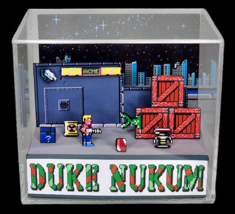 Duke Nukem - 3D Cube Handmade Diorama - VideoGames - Shadowbox - £54.42 GBP