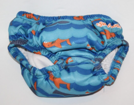 Aqua Leisure Boys 18 - 22 Pounds 12 Month Swim School Swim Pants Shark Fish - $6.90