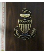 US Coast Guard Military Brass E7 Insignia Plaque 8x10 -Chief Anchor Soli... - $126.97 CAD