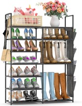 Kottwca 7 Tiers Shoe Rack Metal Shoe Organizer for Entryway Closet, 24-28 Pairs  - £26.91 GBP