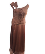 Val Stefani Celebration Formal Dress MB7158 Caramel Size 16 Chiffon with... - $496.23 CAD