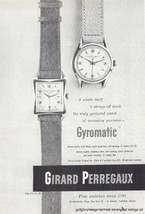 1951 Girard Perregaux Gyromatic Watch Vintage Print Ad - $2.50