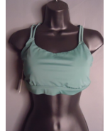 All in Motion Womens Strappy Back Sports Bra Size L Low Support Green NEW - $19.79