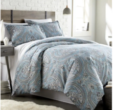 Southshore Fine Linens Melody 3-Piece Aqua Paisley Comforter Set Full - £84.73 GBP