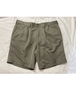 Mens Dockers Chino Shorts Sz W42 Tan Flat Front Pocket Relaxed Fit Light... - $14.88