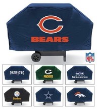 NFL 68 Inch Vinyl Economy Gas or Charcoal Grill Cover -Select- Team Below - £23.44 GBP+