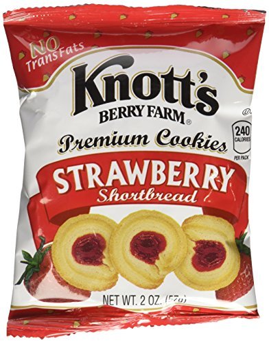 Knotts Berry Farm Strawberry Shortbread Cookies 24/2 Oz