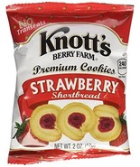 Knotts Berry Farm Strawberry Shortbread Cookies 24/2 Oz - £18.92 GBP