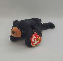 Ty Beanie Baby Blackie the Bear Ultra Rare, PVC Pellets, Major Tag Errors, Mint - £719.42 GBP