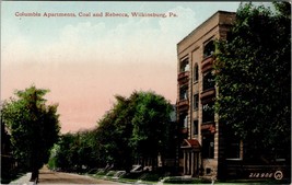 Wilkinsburg Pennsylvania Columbia Apartments Coal and Rebecca Sts Postcard U8 - £3.12 GBP