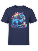 FANTUCCI Unisex Cool T-Shirts | Unicorn T-Rex T-Shirt | 100% Cotton - £17.37 GBP+