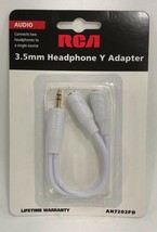 RCA - AH7202FD - Headphone Splitter Adapter Cable, 3.5mm Jack For Iphone... - $9.95