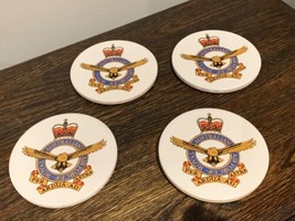 Royal Australian Air Force Ceramic Cork backed coasters set of 4  - £15.46 GBP