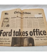 Ford Takes Office Chicago Tribune Saturday August 10 1974 Newspaper 15 P... - €21,17 EUR