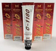 5 Pack Artist Quality Oil Paints Carbon Black 180ml Tube Professional Oi... - $29.99