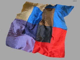 Echo   100% Silk   Vintage Color Block Scarf   Free Shipping - £19.98 GBP