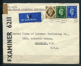 Great Britain 1941 Cover London to USA Revenue Censored (Examiner 6211) b3118 - £7.83 GBP