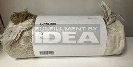 Brand New IKEA GUNNEMOR 51x67 &quot; Off White Gray Beige Throw 105.154.66 - £33.56 GBP