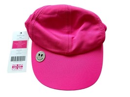 Surprizeshop Lady Golfer Soft Fabric Golf Cap. Pink. Pink Ball Marker - £19.50 GBP