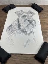 NEW Stephen Kline Schnauzer Dog Art Lithograph Drawing Limited Editon KG - $49.49