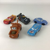 Disney Cars 5pc Car Lot McDonalds Sally McQueen Mater Petty Flo Plastic Vehicles - $15.79