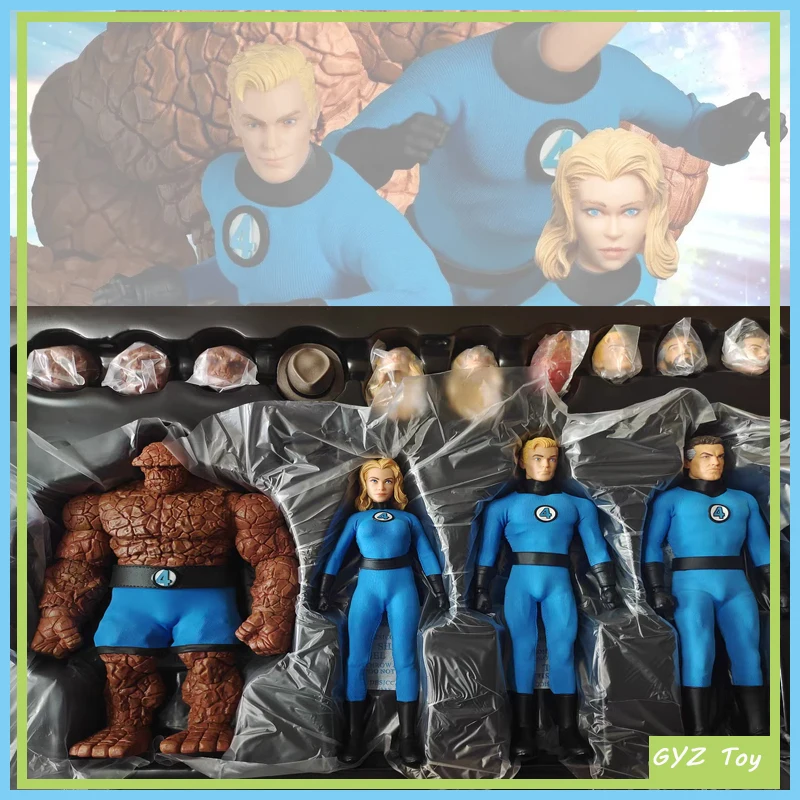 Original Hottoys Marvel Fantastic Four Mezco One:12 Collective Deluxe Steel - £55.65 GBP+