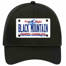 Black Mountain North Carolina Novelty Black Mesh License Plate Hat - £22.71 GBP