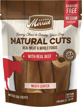 Merrick Natural Cut Beef Chew Treats Medium 4 count Merrick Natural Cut Beef Che - £17.63 GBP